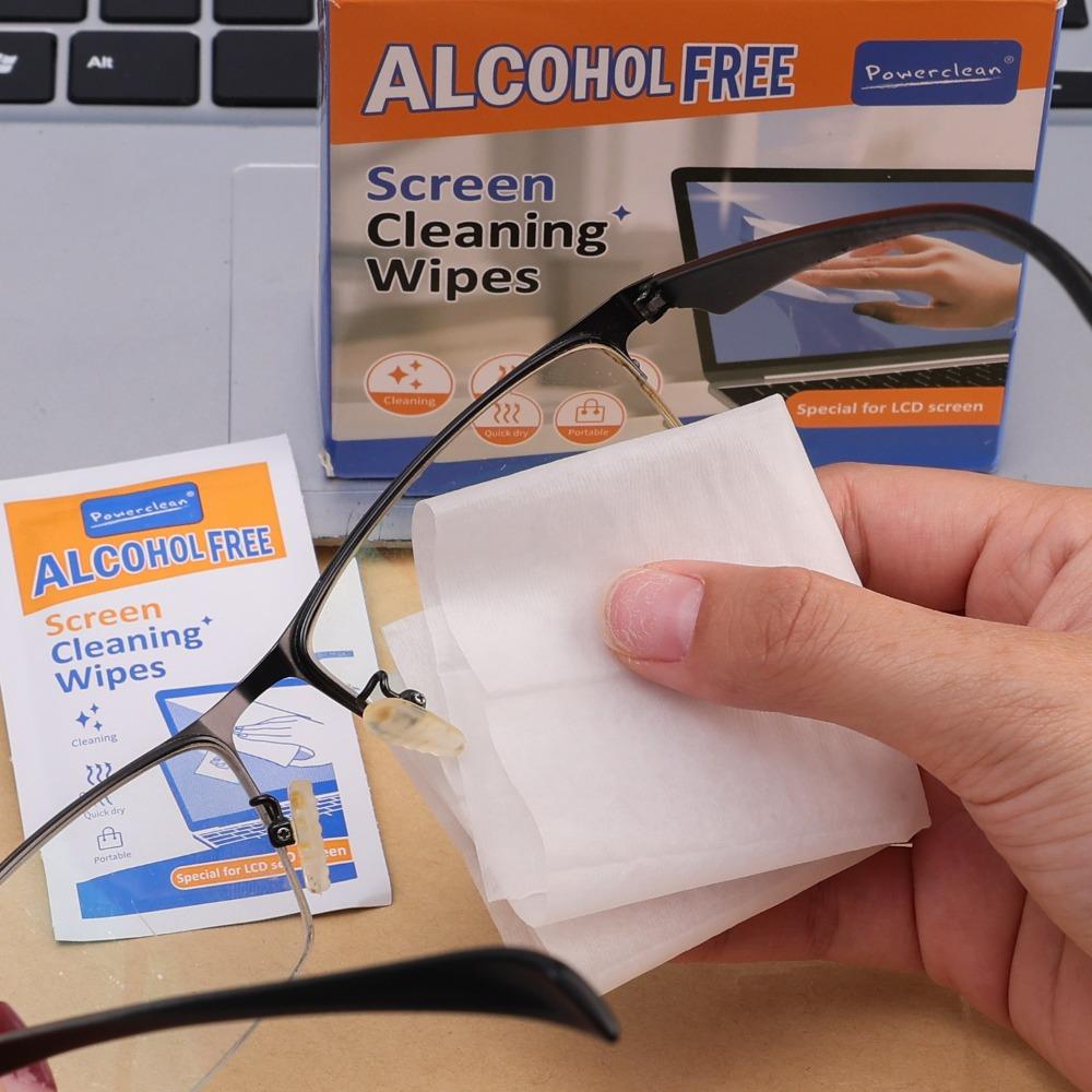 1/2/3box of Disposable Portable LCD Screen Cleaning Wipes Dry and Wet Screen for Tablets Laptops Phones TVs Cars and Monitors