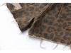 Women's Summer High Waist Leopard Print Ripped Denim Shorts