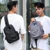 Retro Oxford Shoulder Bag Zipper Pocket Nylon Shoulder Bag Protable Chest Bag Men  Outdoor