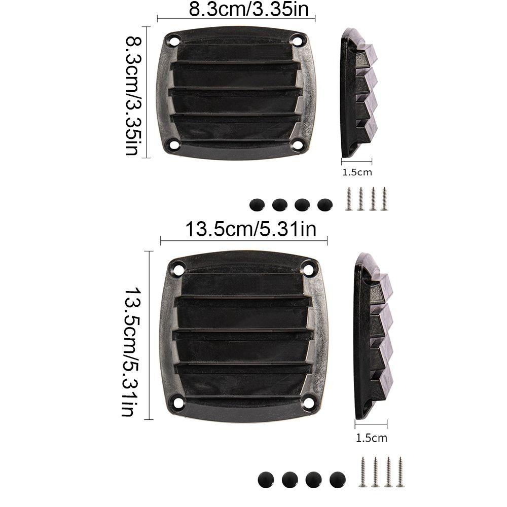 Plastic Square Vent Cover Retrofit 8.5/13cm Louvered Vents Water Outlet Accessories Boat Air Vent Caravan Boat Application