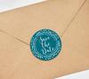 Darling Souvenir Black Round 1.6 Inches Vines Border Save The Date Stickers Non Customized Gift-45