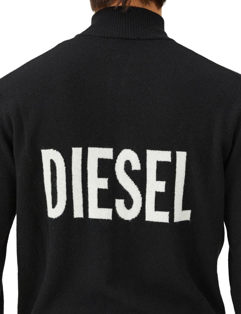 KNITWEAR L Black A13799RJHAR 9XX [Diesel] Men's K-KINOZIP-OUT