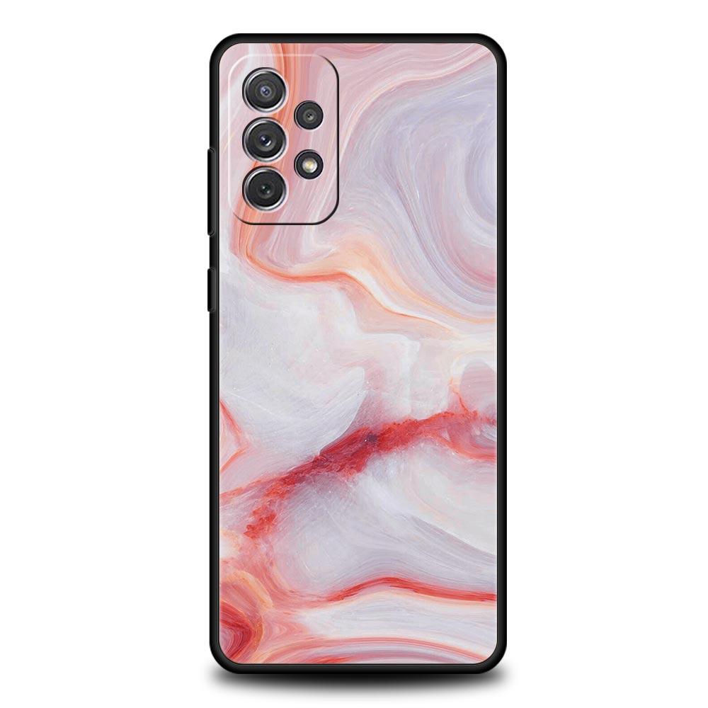 Vintage Marble Phone Case for Samsung Galaxy A55 A35 A17 A07 A15 A13 A25 A51 A71 A72 A73 A32 A52 A52S A41 5G Soft TPU Shell Bags