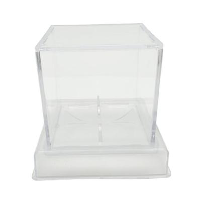 Acryl Quadratischer Baseballhalter Klare Vitrine Baseball-Vitrine Signierter Baseball Klare Vitrine