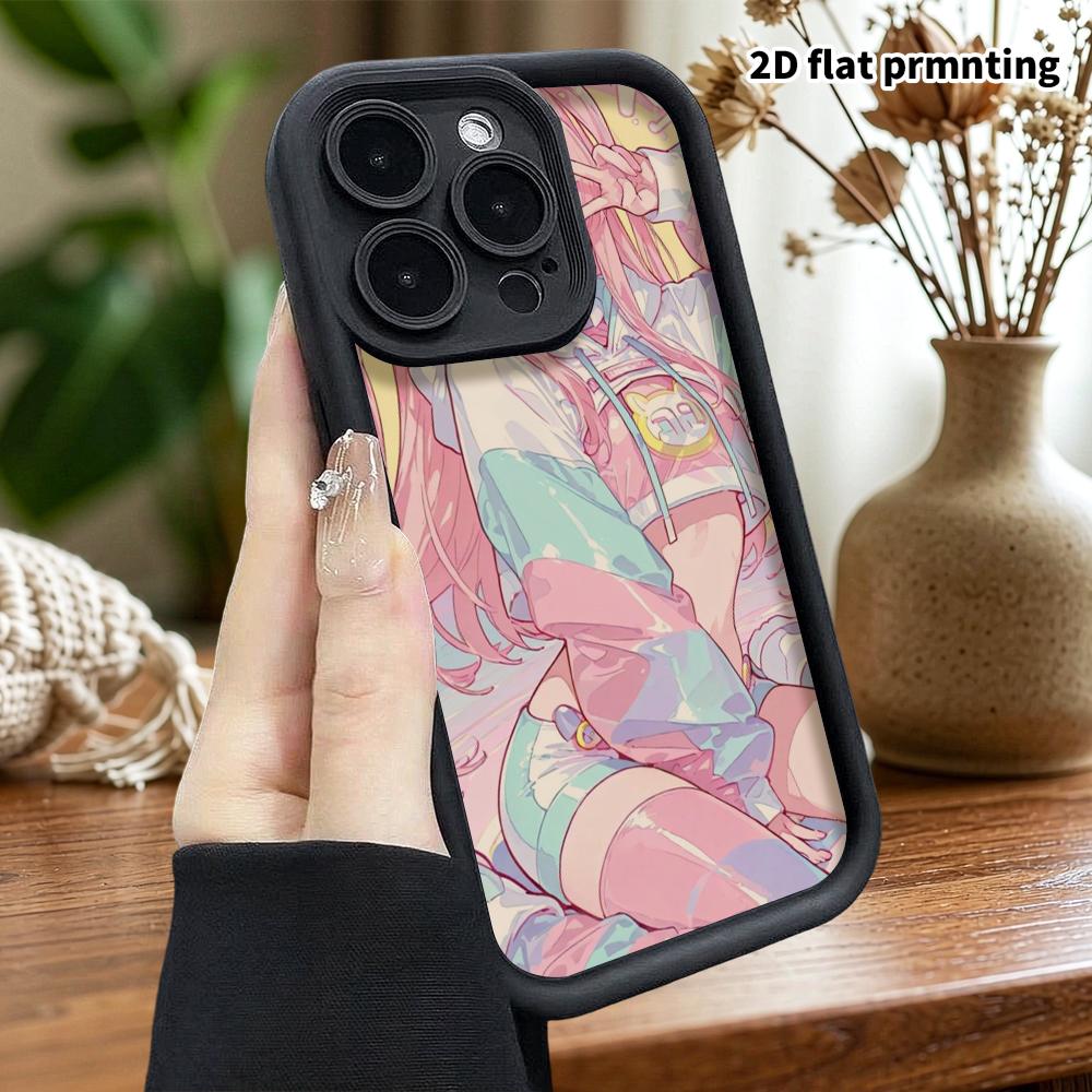 Phone case: 2D flat, suitable for iPhone 18, 17, 16, 15, 14, 13 Pro protective cases, energetic and lively, perfect Christmas and Halloween holiday gi