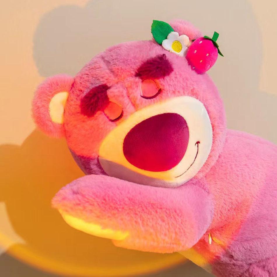 Cute Lotso Bear Strawberry Sofa Plush Pillow Stuffed Toys Children Girls Friends Festivals Birthday Gift For Kids Adults Children's Birthday Gift