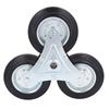 Stair Climbing Wheel 6 Inch 300LBS Load Capacity Heavy Duty Triangular Wheel Solid Rubber Shopping Cart Caster