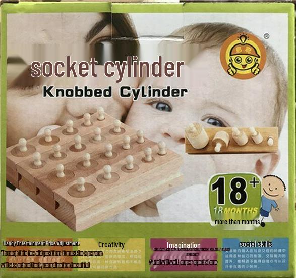 Montessori Math Educational Wooden Blocks: Multiplication & Division Board for Infants & Toddlers