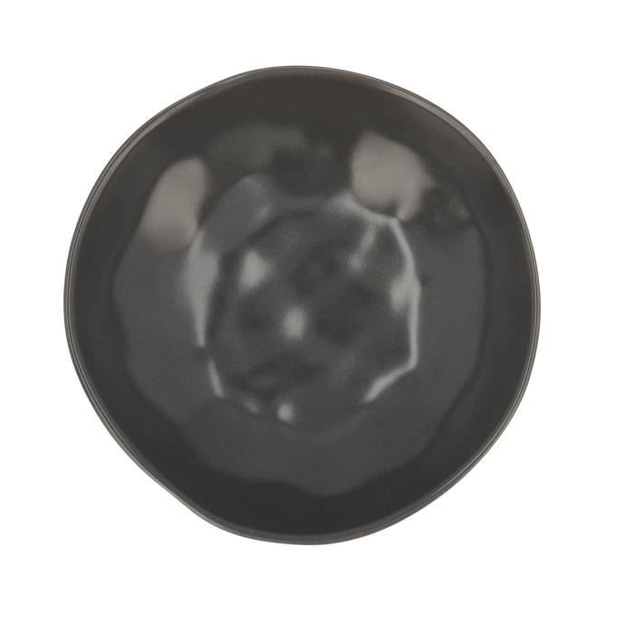 Assiette Creuse Bidasoa Cosmos Céramique Noir (22 Cm) (12 Unités)