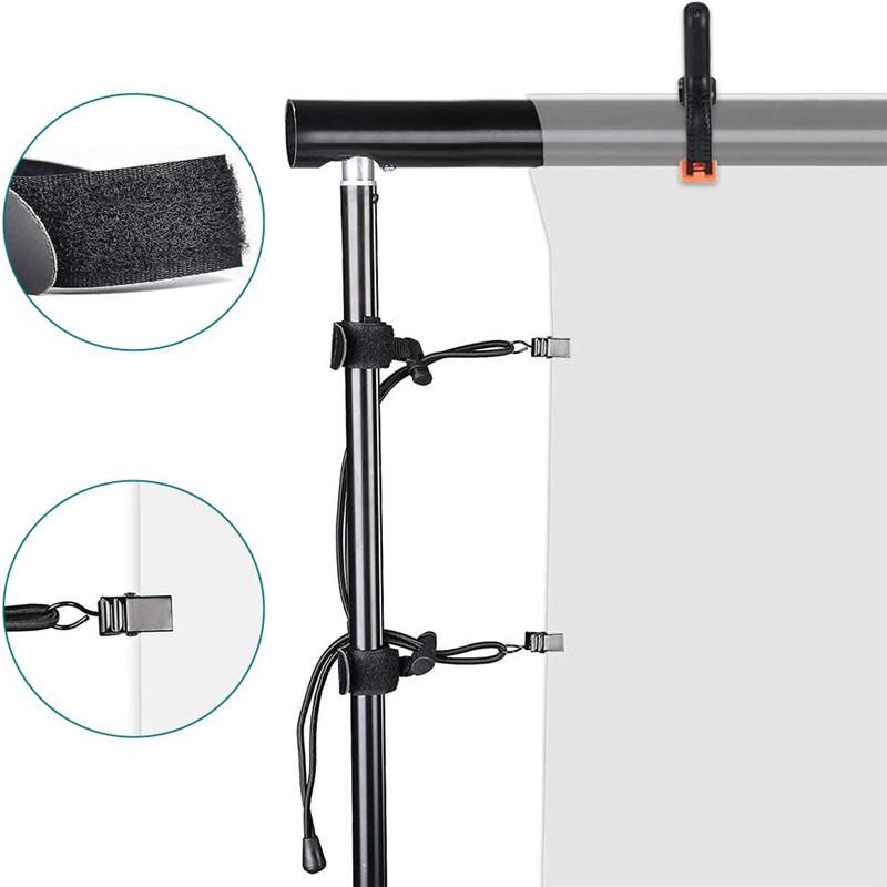 Photography Video Studio Backdrop Elastic String Holder Clip For Adjustable Background Paper Canvas Fabric Multi Functional