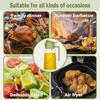 2-in-1 Oil Spray Bottle and Pourer with Precise Control - Portable Kitchen Oil Dispenser for Cooking, Salad, Baking, Grilling