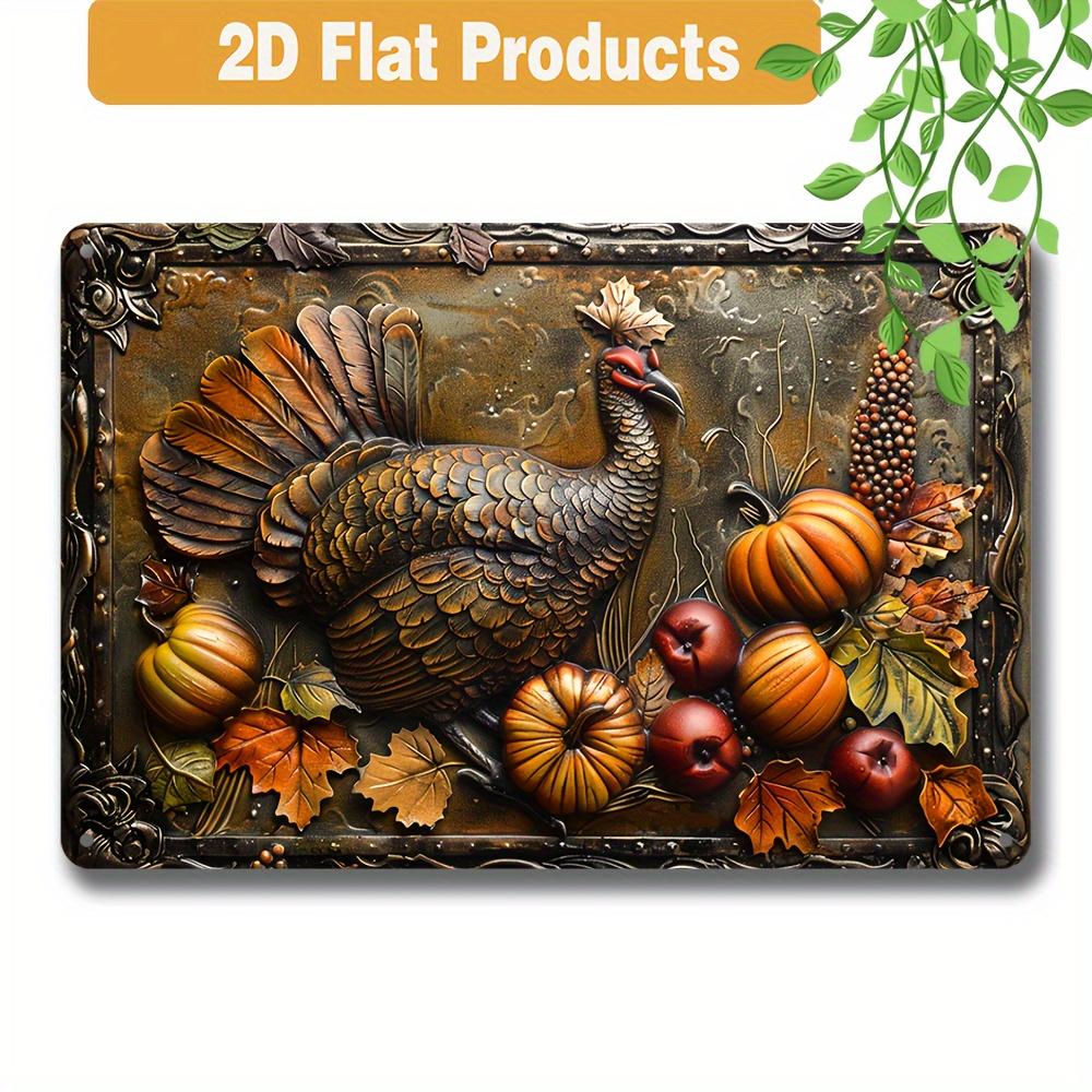 FJ Vintage Metal Tin Signs 2D Flat Printing  Posters  Room Wall Home Farmhouse Decor Room Decoration