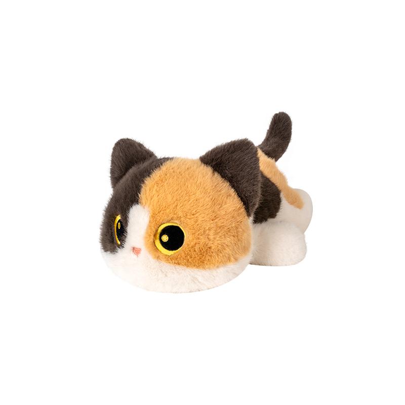

30cm Furry Cat Plush Toy Soft Stuffed Animal Kitten Doll for Halloween Easter Christmas Birthday Gifts 30cm жёлтый