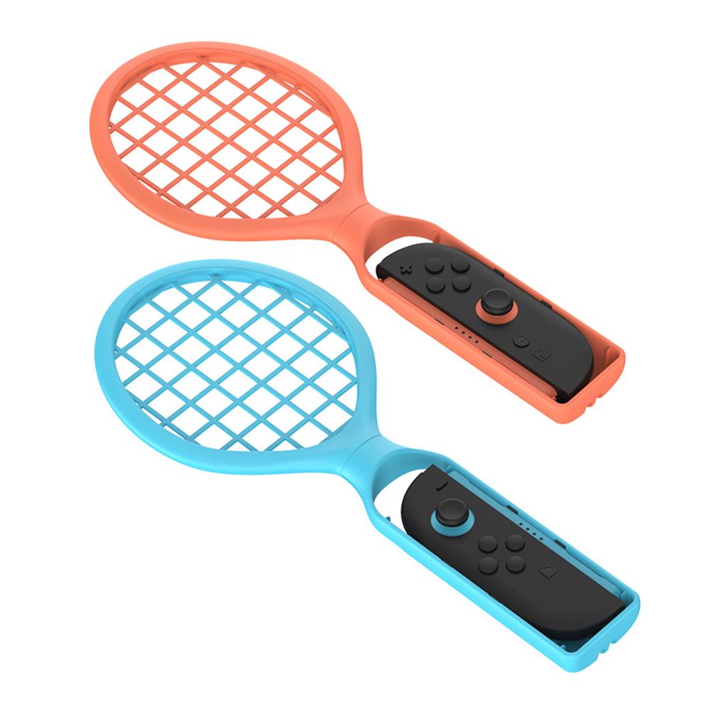 2Pcs Tennis Racket For Nintendo/OLED Joy-Con Sports Games For Switch 2 Tennis Racquet Grip Controller with Wrist Strap Game Part