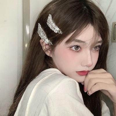 Feather Hair Clips, Side-bun Hair Clips, Elegant Name Lady Hairstyle Side-bun Hair Accessory Headwear