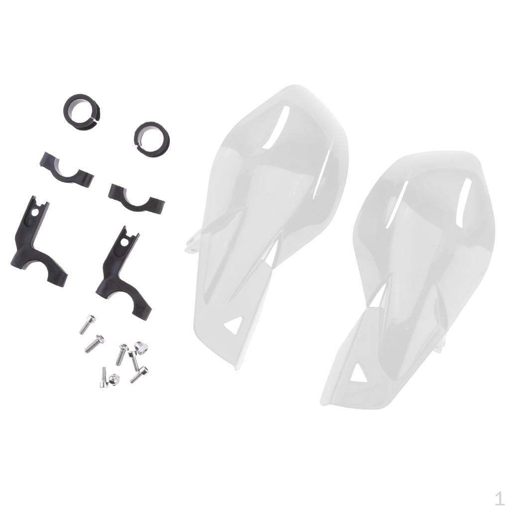 

1 Pair of Motorcycle 7/8 22mm Handlebar - White