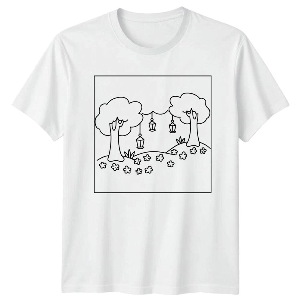 Nature Tree Lanterns Unisexs TShirt Unisexs Graphic Tee Unisex Top S