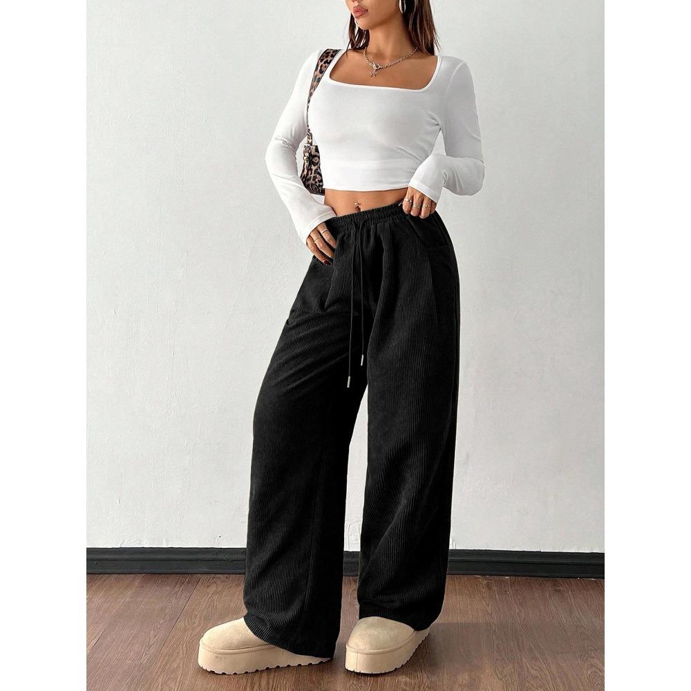 Fall New Style Corduroy Wide-leg Pants for Women - Loose-fitting, Slimming and Soft-feeling Casual Pants