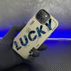 Lucky Letter for Apple 16/15promax Mobile Phone Case iPhone 14 Color Silver 13 Creative 12 Personality 11