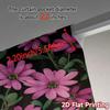Set Of 2 Flat Printing Curtains Without Rod Floral Pattern Pink Flowers Women Is Day Festival Creative Polyester Curtain