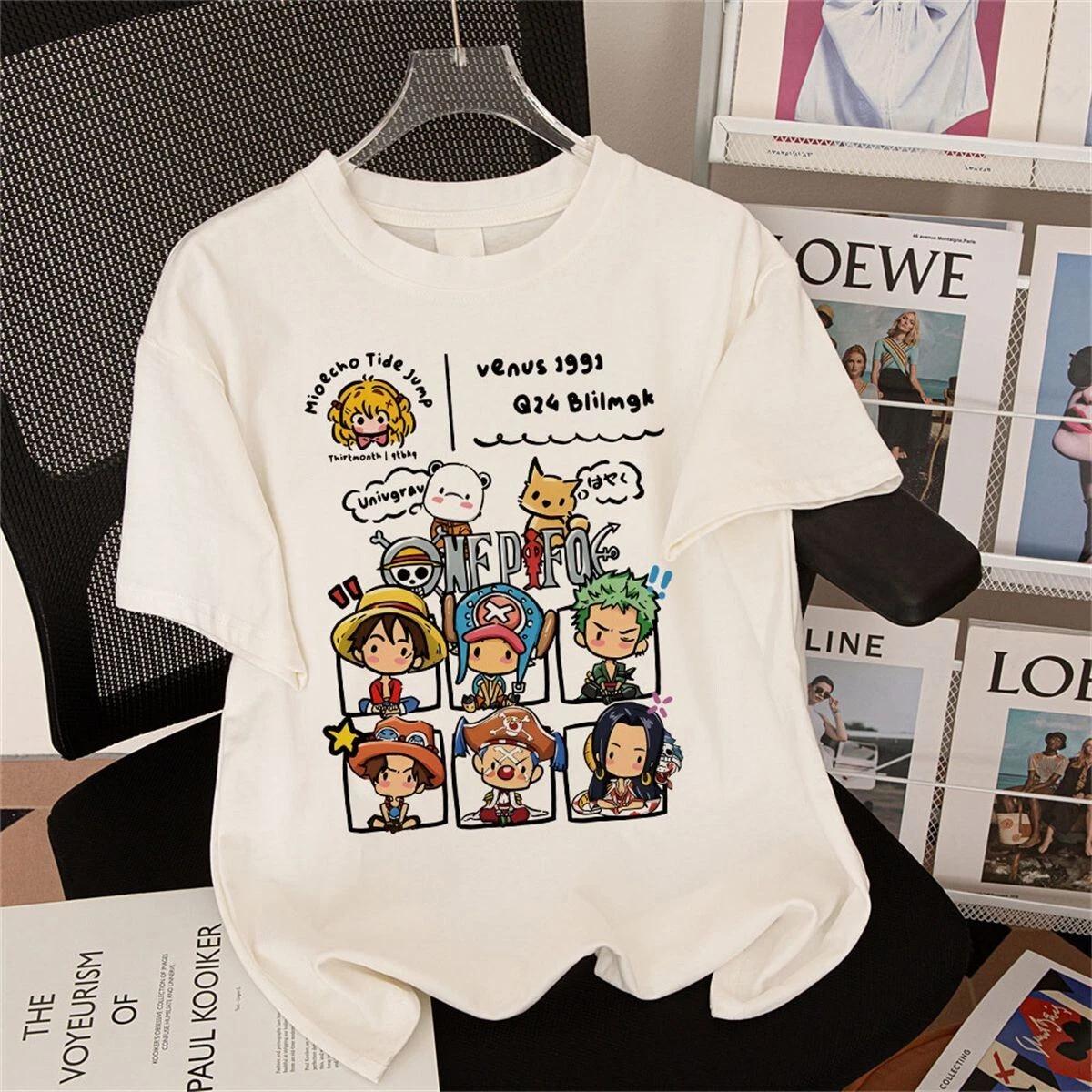 

Cosplay One Piece Luffy Anime Manga T-Shirt Tee Costumes Cotton Cotton M