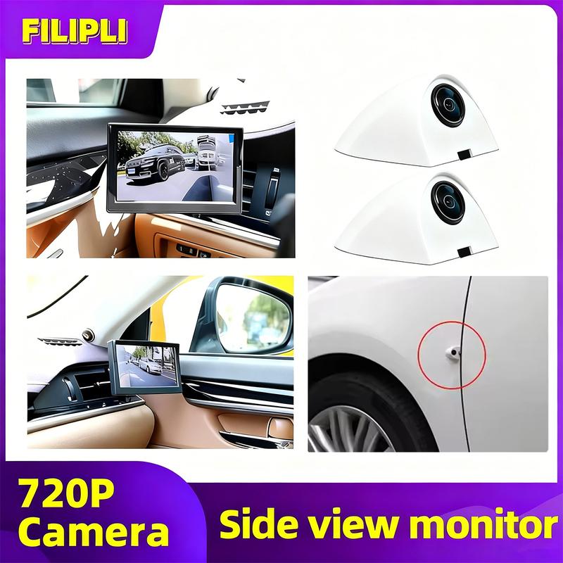 720P Night Vision Camera Blind Spot Waterproof Accessories 5 Inch HD Mirror Monitor Car Digital Side View System