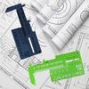 3D Printed Caliper Card Caliper Ruler Sliding Gauge Ruler Measuring Tool Portable Vernier Caliper Keychain Pendant for Quick Measurements