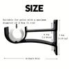 Curtain Rod Bracket, Heavy Duty Metal Wall Mount Support for Curtain Poles