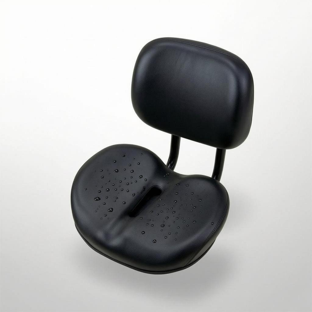 Bike Seat with Backrest Oversized Shock Absorbing Comfort Wide Replacement