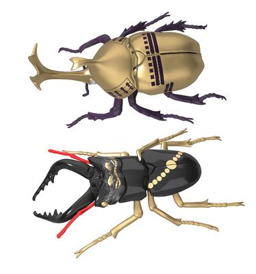 Fujimi model (FUJIMI) Free Research Series No. 255: Samurai Edition, Rhinoceros Beetle (Tokugawa Ieyasu) / Stag Beetle (Honda Tadakatsu) Plastic Model