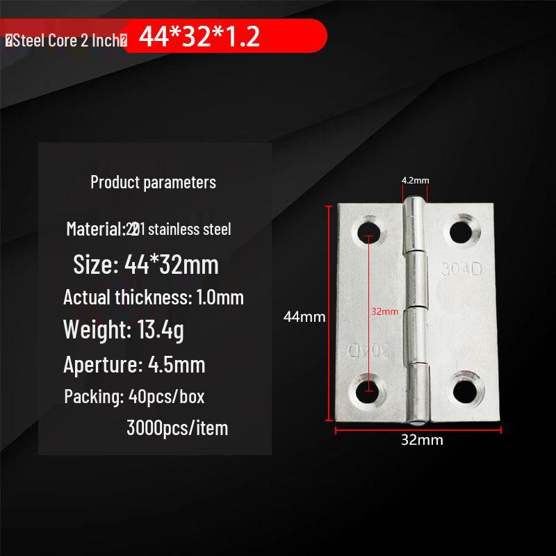 304 Stainless Steel Mini Hinges: 1-4 Inch Options for Cabinets & Wooden Boxes