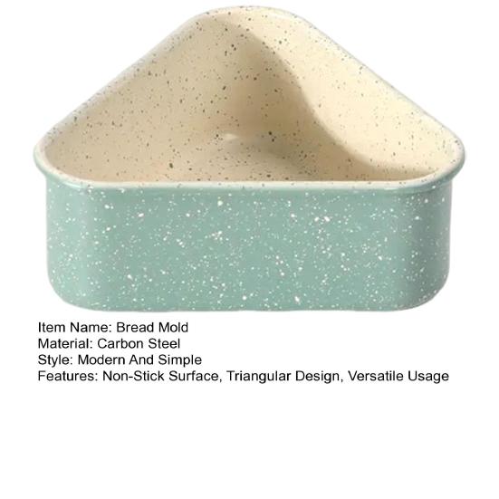 Slippbelegg Brødform Trekantet Brødbakeform for Ovn Sjokolader Geléer Kjøttpudding