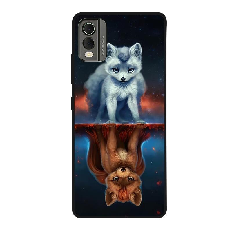 Pentru husă Nokia C32 C 32 Silicon moale Pictată Rezistentă la șocuri Huse spate Pentru Nokia C32 Husă TPU Coques NokiaC32 Desene animate drăguțe