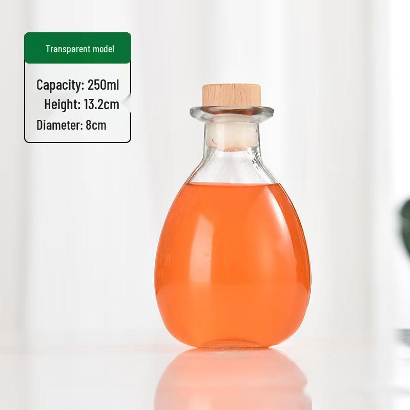 Premium Homemade Fruit Wine Bottles: Sealed, Leak-Proof, Frosted Glass with Large Belly Design