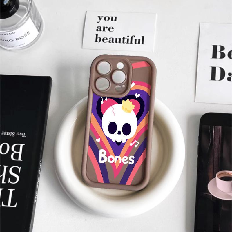 Halloween Skeleton iPhone Case for 17 Pro Max, 14, 13 Pro, Frosted 12/15 Premium