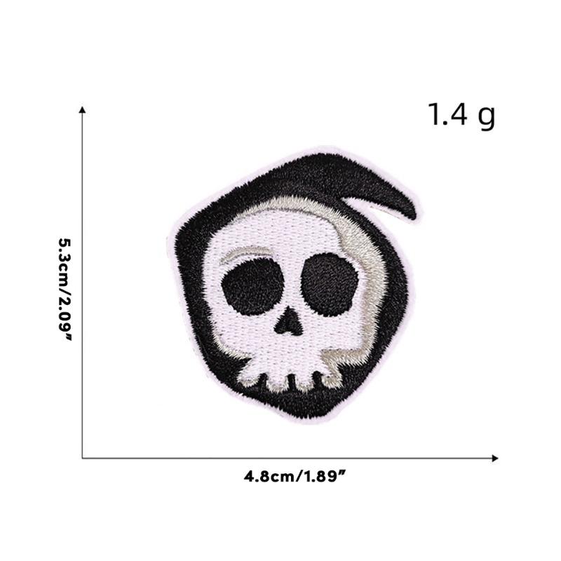 Festive Halloween Party Patch Decoration Embroidered Patches Stickers for DIY Costumes and Crafts Accessories