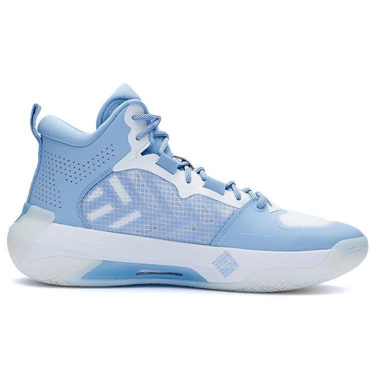 Li Ning Liren 2 Textile, Synthetic Leather, TPU Cushioning Slip Resistant Coverage Support Rebound Mid top ABAR087-3