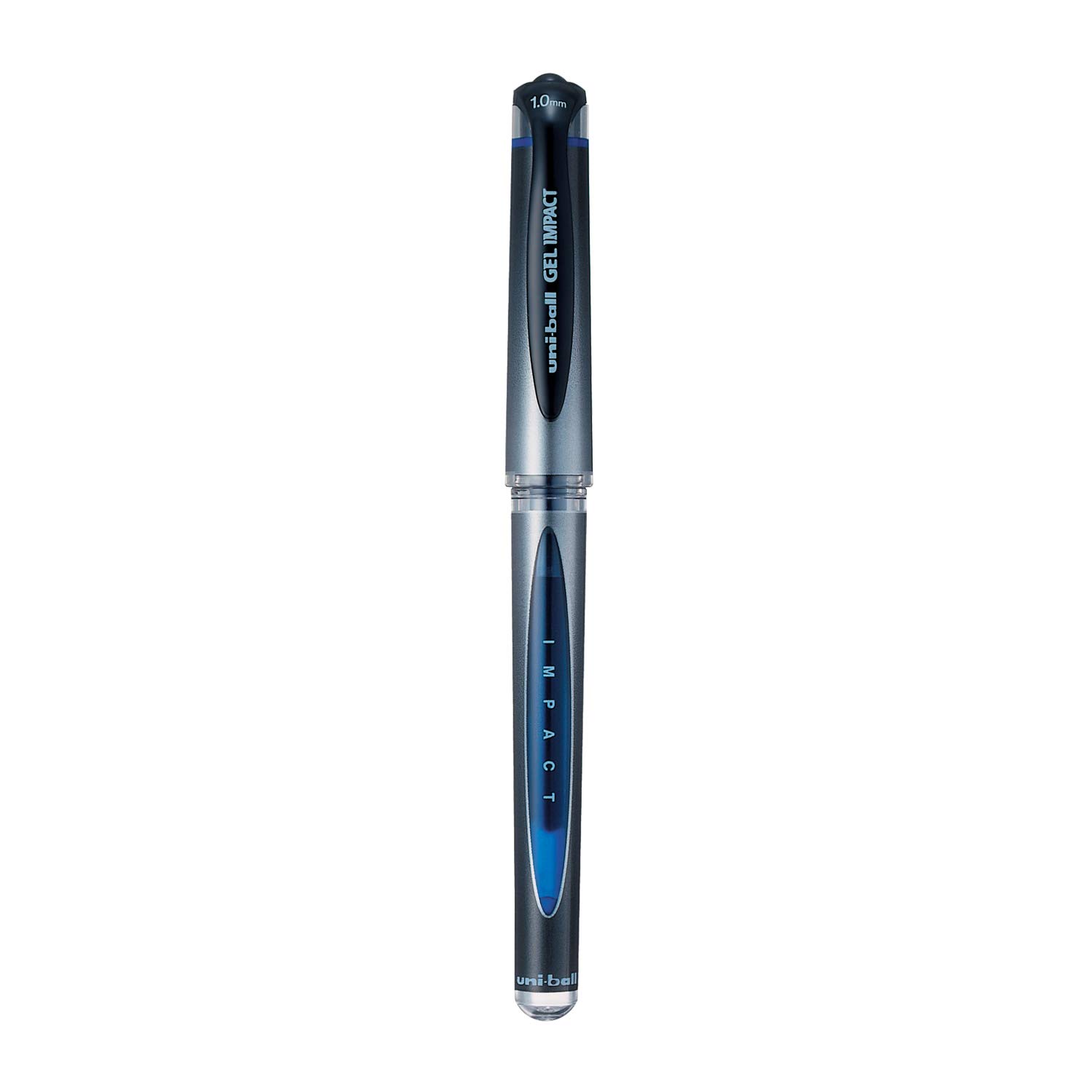 Гелевая ручка uni-ball Signo Gel Impact UM153S, 1,0 мм, синие чернила, упаковка 1 шт. для офиса, школы и дома