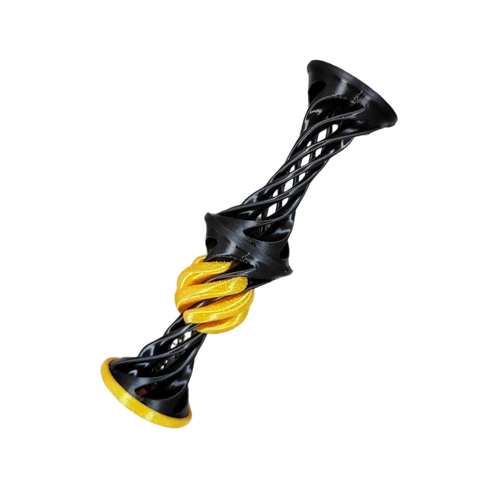 

Эластичная хлопающая сквозная пирамидальная спираль для снятия стресса и концентрации Офис Класс Награды Подарки чёрный