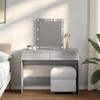 VidaXL Dressing Table with LED Sonoma Grey 100x40x130 Cm, Makeup Table, Bedroom Dressing Table, Dressing Table with 848197