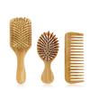 /ODM Top Quality Bamboo Hair Comb Set Middle Sizes Wood Hair Brush Cute Detangling Hair Brush