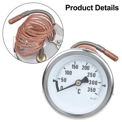 Capillary Thermometer 0°C-350°C For Ovens, Boilers, Heaters Refrigerators Pressure Thermometer Home Fireplaces Stoves Parts