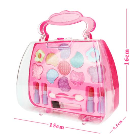 Kids Girls Makeup Set Eco-friendly Cosmetic Pretend Play Kit Princess Toy Gift