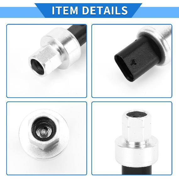1 Pc A/C Pressure Switch Sensor for Chrysler 200 2012-2017 Engine Air Conditioning Refrigerant Pressure Transducer