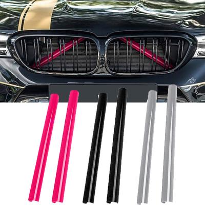 2pcs Front Grille Bar V Wrap For BMW FOR 1 2 3 4 Series F30 F31 F32 F34 F35 F36 FOR G20 G21 G28 G29 Tube Decorative Trim