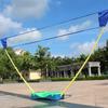 3-in-1 Outdoor Portable Badminton Set Tennis Volleyball Net with Stand Battledore 280X160cm