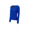 Polo Ralph Lauren Solid Color Cable Knit V-Neck Sweater Women sweater Royal-Blue 211891641-006