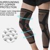 Kupfer-Beinstulpen, lange Kompressions-Beinstulpen, Kniestulpen schützen das Bein für Frauen, Basketball, Arthritis, Sport
