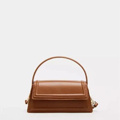 Vintage Skórzane Torby Crossbody dla Kobiet Projektantka Damska Mała Klapka Torba na Ramię Pod pachę Torebki i Portmonetki