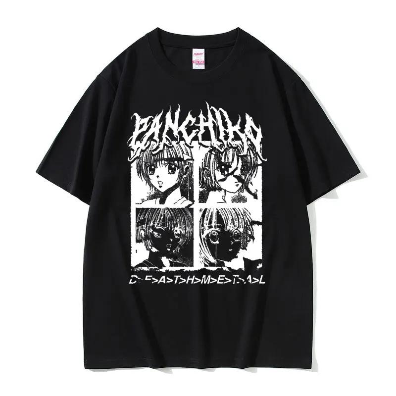 Rock Band Panchiko DEATHMETAL Album Grafikdruck T-Shirt Herren Damen Vintage Freizeit T-Shirts Männliche Oversized T-Shirts Gothic Streetwear